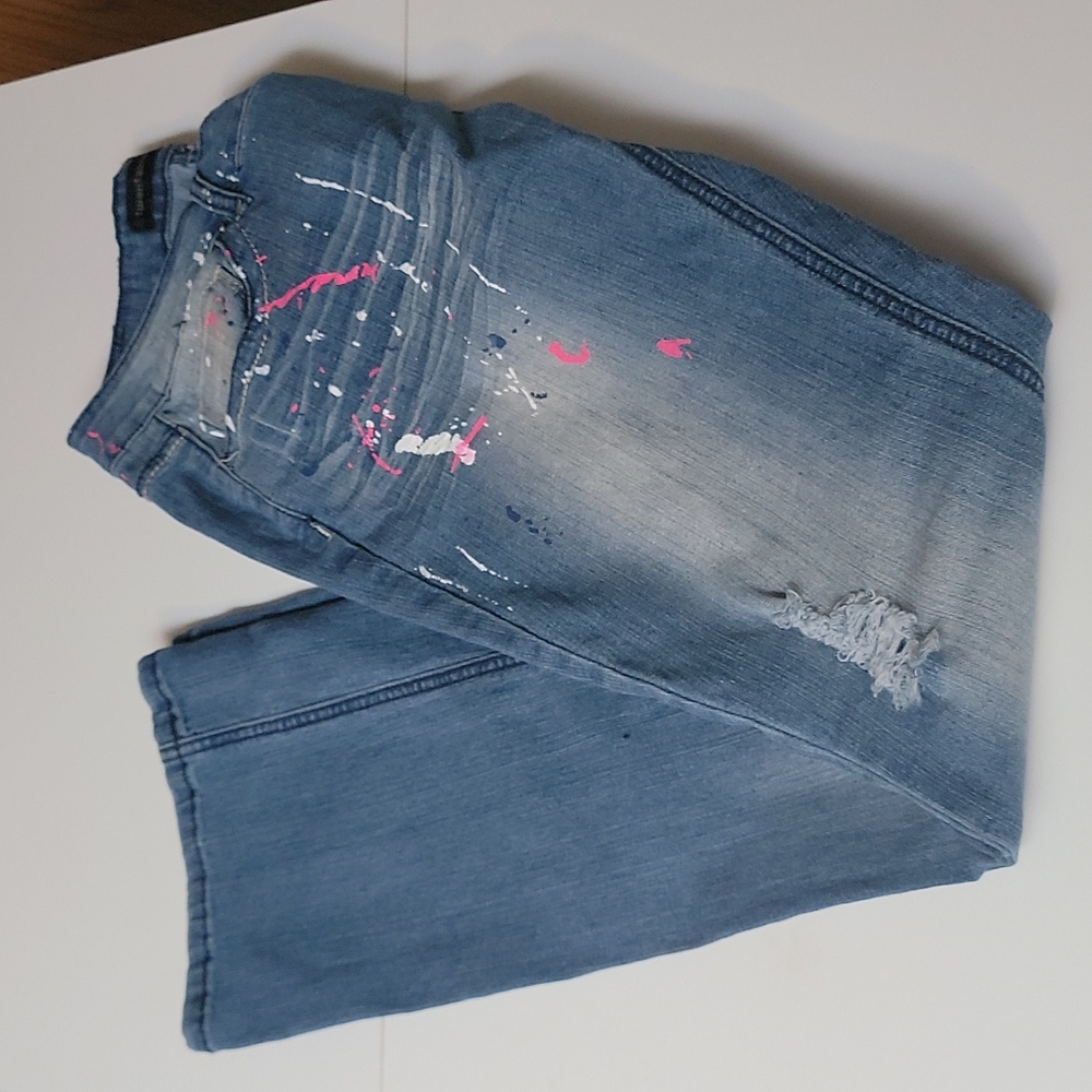 Paint Splatter BootCut Jeans